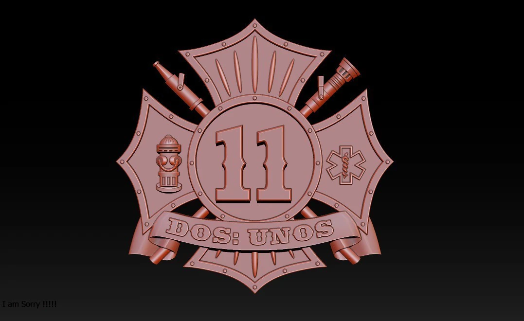 3D STL MODEL FOR CNC COAT OF ARMS 3D Print Model .c4d .max .obj .3ds .fbx .stl .blend 
