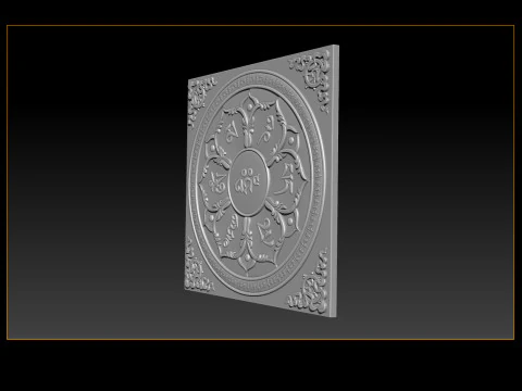 Mandala Relief Model 3D Print Model