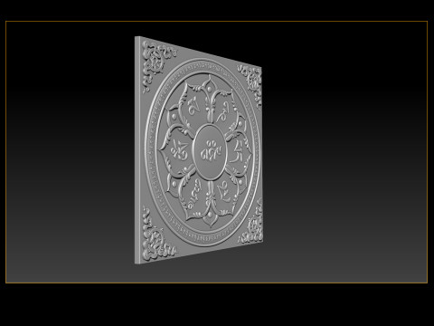 Modello in rilievo del mandala Modello di stampa 3D