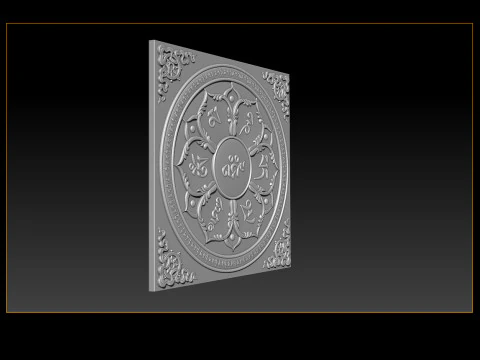 Mandala Relief Model 3D Print Model