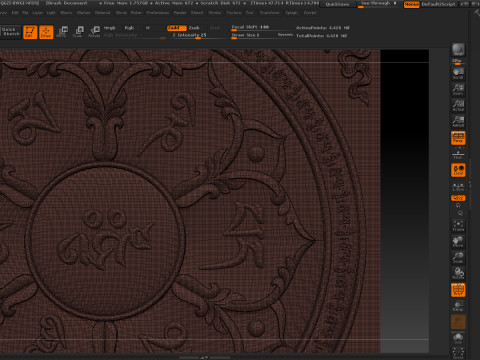 Modello in rilievo del mandala Modello di stampa 3D