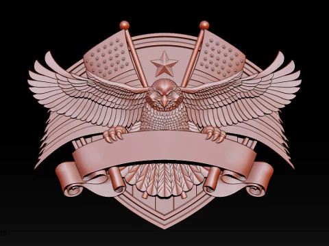 3D STL MODEL FOR CNC COAT OF ARMS 3D Print Model