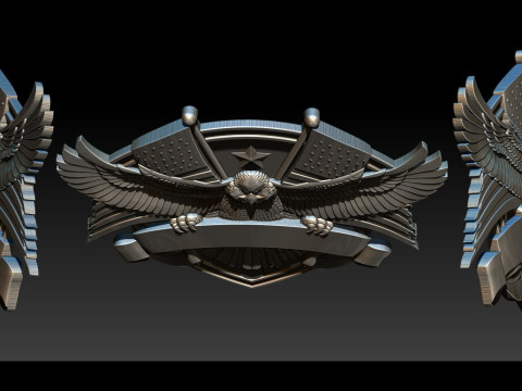 3D STL MODEL FOR CNC COAT OF ARMS 3D Print Model