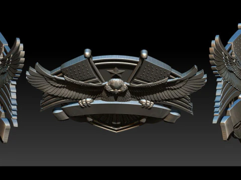 3D STL MODEL FOR CNC COAT OF ARMS 3D Print Model