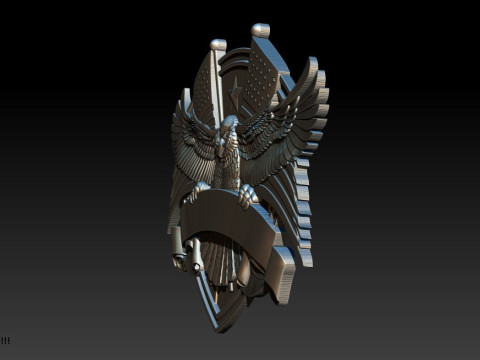 3D STL MODEL FOR CNC COAT OF ARMS 3D Print Model