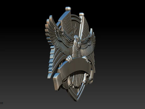 3D STL MODEL FOR CNC COAT OF ARMS 3D Print Model