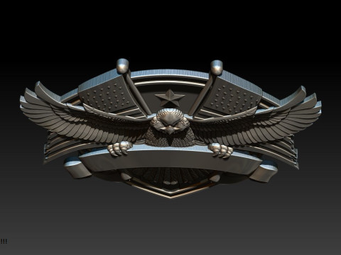 3D STL MODEL FOR CNC COAT OF ARMS 3D Print Model