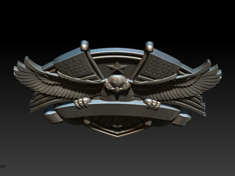 3D STL MODEL FOR CNC COAT OF ARMS 3D Print Model