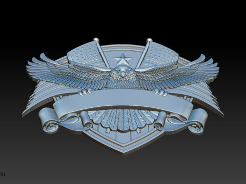 3D STL MODEL FOR CNC COAT OF ARMS 3D Print Model