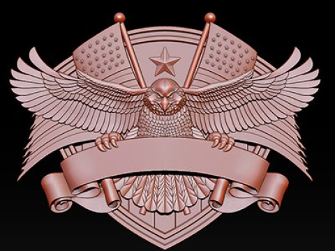 3D STL MODEL FOR CNC COAT OF ARMS 3D Print Model