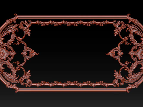 Декоративная рельефная модель с ЧПУ для деревянных дверей и стеновых панелей 1B 3D Принт Модель