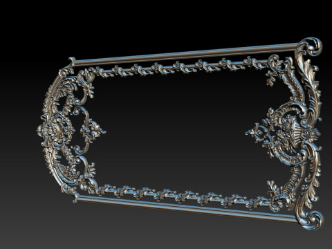 Modello CNC a rilievo ornamentale per porte e pannelli a parete in legno 1C Modello di stampa 3D