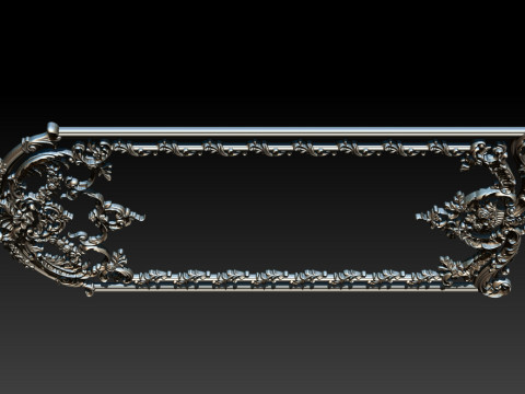 Modello CNC a rilievo ornamentale per porte e pannelli a parete in legno 1C Modello di stampa 3D