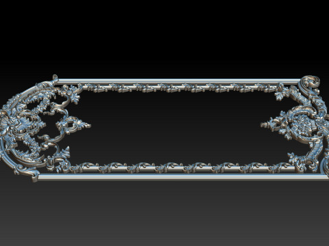 Modello CNC a rilievo ornamentale per porte e pannelli a parete in legno 1C Modello di stampa 3D
