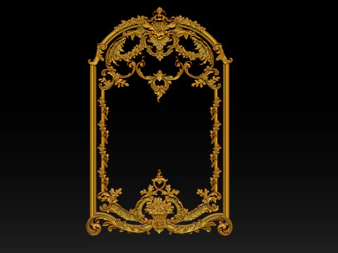 Modello CNC a rilievo ornamentale per porte e pannelli a parete in legno 3A Modello di stampa 3D