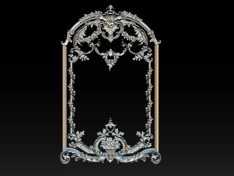 Modello CNC a rilievo ornamentale per porte e pannelli a parete in legno 3A Modello di stampa 3D