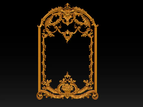 Modello CNC a rilievo ornamentale per porte e pannelli a parete in legno 3A Modello di stampa 3D