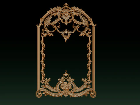 Modello CNC a rilievo ornamentale per porte e pannelli a parete in legno 3A Modello di stampa 3D