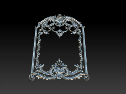 Modello CNC a rilievo ornamentale per porte e pannelli a parete in legno 3A Modello di stampa 3D