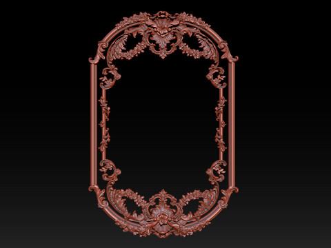 适用于木门和墙板的装饰浮雕 CNC 模型 3B 3D 打印模型