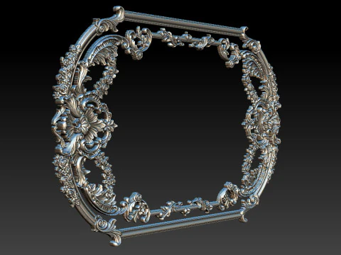 Ornamental Relief CNC Model for Wooden Doors and Wall Panels 3B 3D Print Model