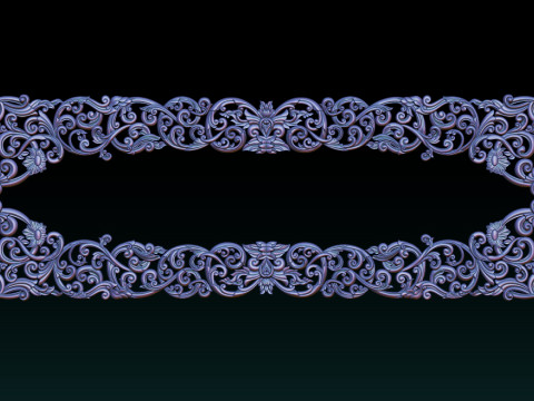 装饰花框 CNC 浮雕 3D 打印模型