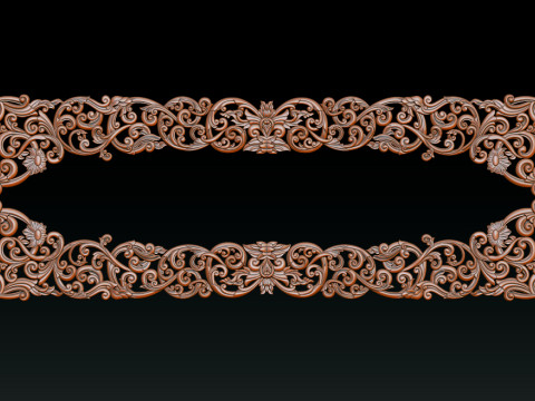 装饰花框 CNC 浮雕 3D 打印模型