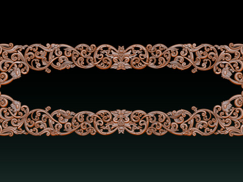 装饰花框 CNC 浮雕 3D 打印模型