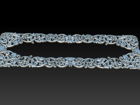 装饰花框 CNC 浮雕 3D 打印模型