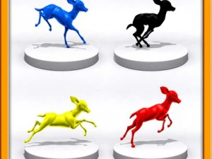 stampa 3d fulvo dei cartoni animati Modello di stampa 3D