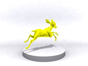cartoon fawn 3d printing 3D 打印模型