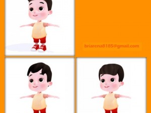 cartoon boy Modelo 3D