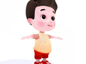 cartoon boy 3D Model
