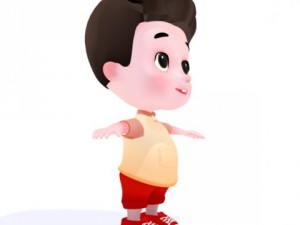 cartoon boy 3D Model