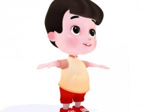 cartoon boy 3D Model