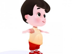 cartoon boy 3D Model