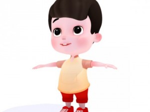 cartoon boy 3D Model