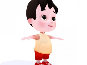cartoon boy 3D Model