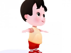 cartoon boy 3D Model