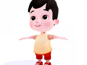 cartoon boy 3D Model