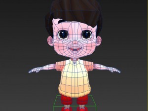 cartoon boy 3D Model
