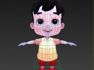 cartoon boy 3D Model