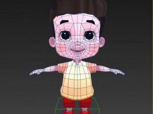 cartoon boy 3D Model