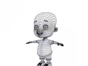 cartoon boy 3D Model
