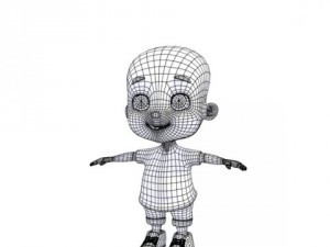 cartoon boy 3D Model