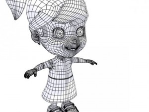 cartoon girl 3D Model