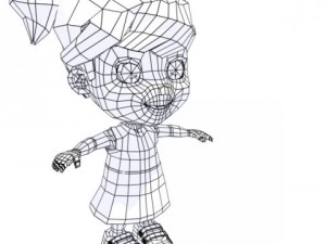 cartoon girl 3D Model