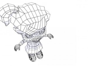 cartoon girl 3D Model