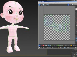 cartoon girl 3D Model