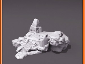 generic stone stairs basemesh Modelo 3D